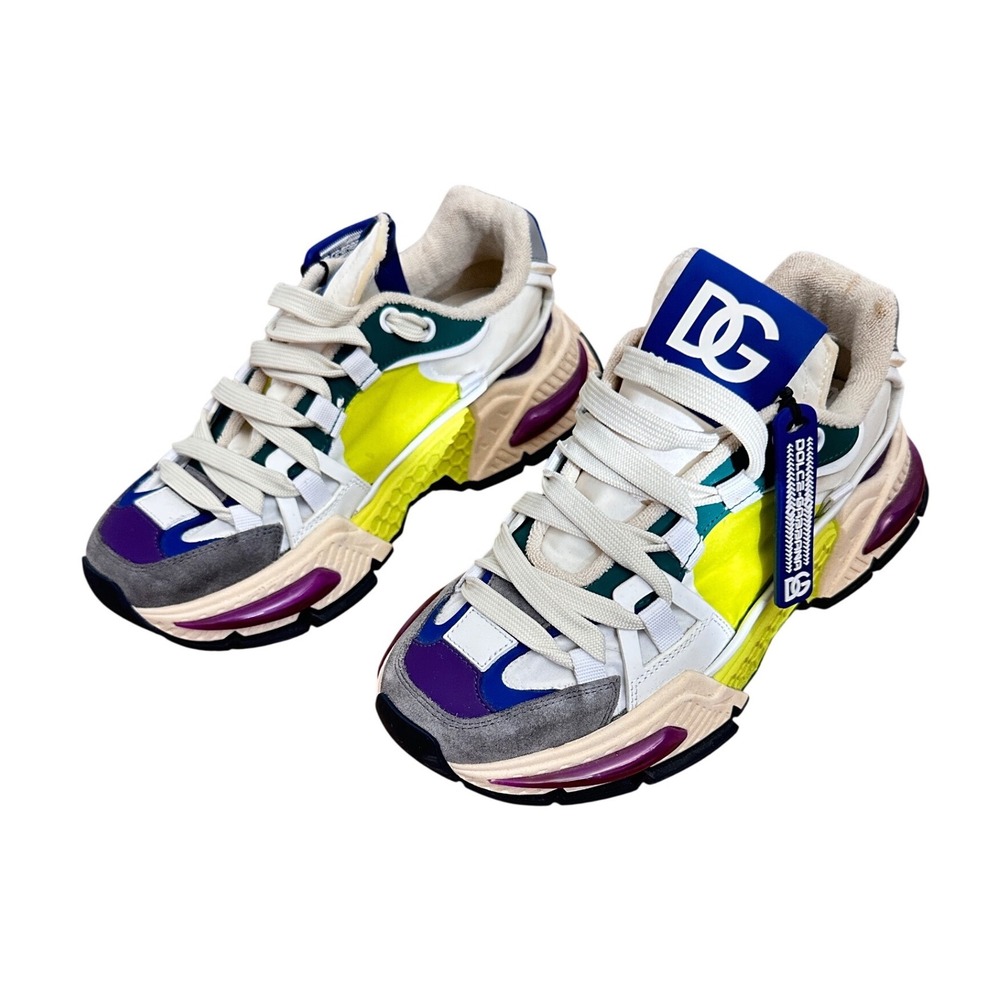 Dolce & Gabbana Super King Multi Color Chunky Sneakers CK1984 37.5 EU